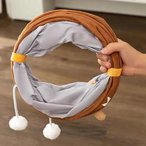 Túnel Felino Plegable con Bola de Peluche - Juguete Interactivo para Gatos de Interior - Image 12