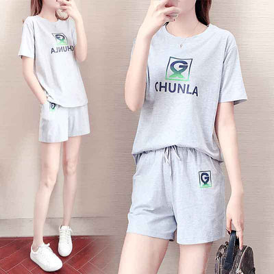 Conjunto Deportivo de Algodón Puro - Shorts y Playera Casual - Image 25