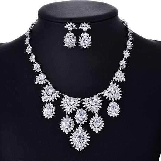 Conjunto de Joyería Nupcial con Zirconias de Colores - Image 12