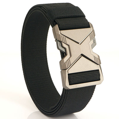 Cinturón Elástico Tejido para Hombre - Diseño Minimalista con Hebilla de Aleación - Image 10