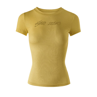 Playera Elástica Hot Diamond Cuello Redondo Manga Corta - Image 20