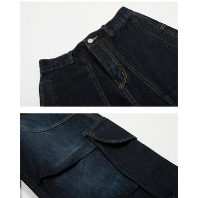 Pantalones Cargo Vintage Arrugados Estilo Americano - Image 13