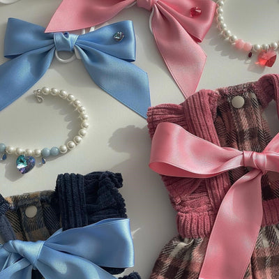 Diadema Ajustable con Moño para Mascotas - Accesorios de Moda Felina - Image 3