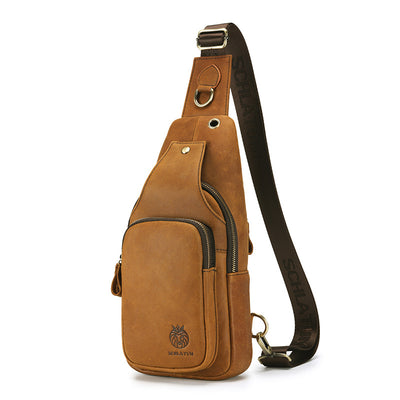 Bolsa Bandolera Vintage de Cuero Genuino para Hombre - Image 7