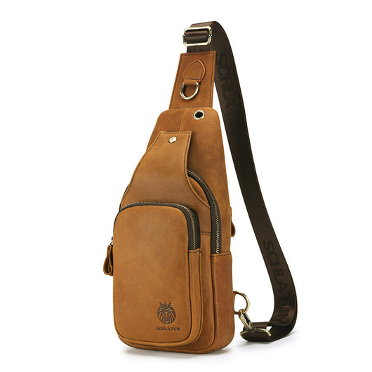 Bolsa Bandolera Vintage de Cuero Genuino para Hombre - Image 7