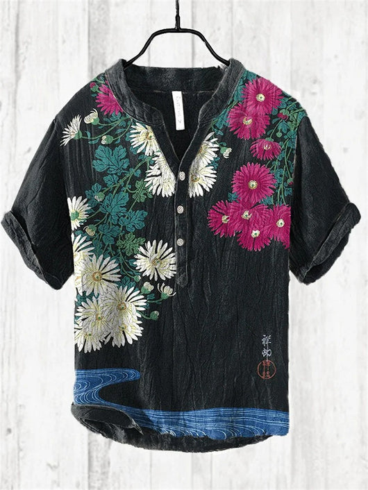 Camisas de Verano para Hombre Estilo Trendy Tres Botones - Image 23