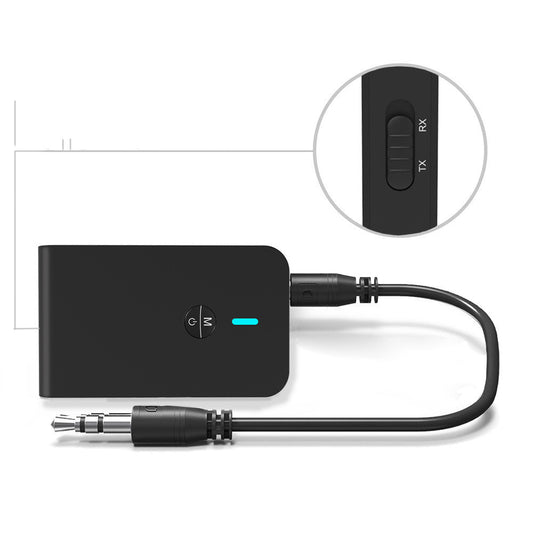 Adaptador Bluetooth 5.0 2 en 1 - Transmisor y Receptor Inalámbrico para TV y Computadora