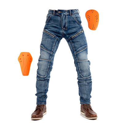 Pantalones Vaqueros para Motocicleta con Elasticidad Alta para Hombre y Mujer