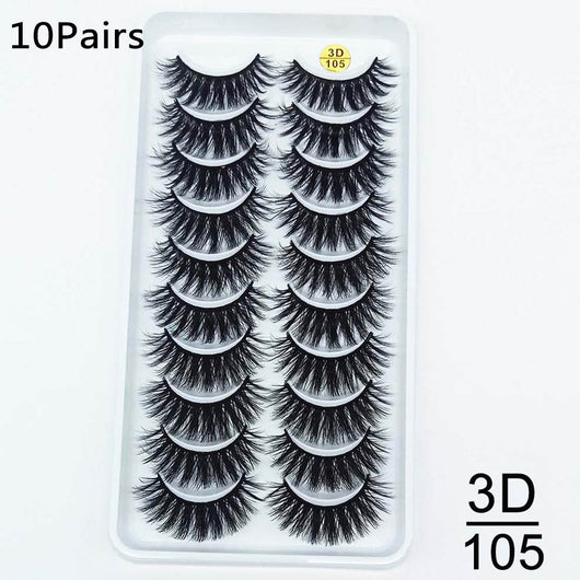Set de 10 Pares de Pestañas Postizas Premium - Image 6