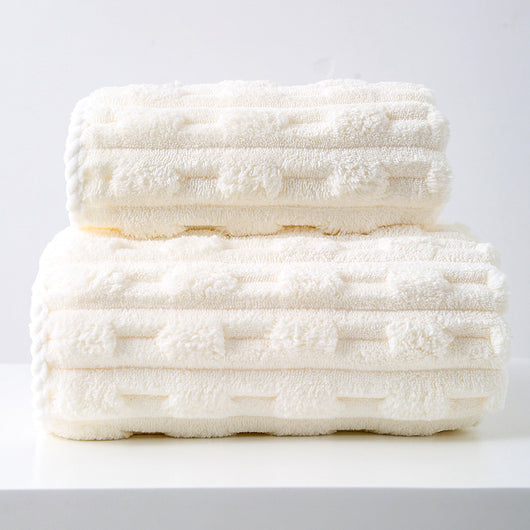 Toalla Facial Extragrande de Terciopelo Coral - Absorbente y Suave - Image 15