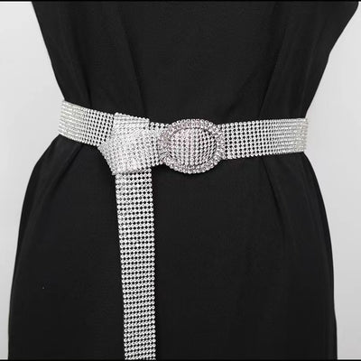 Cinturón de Moda para Mujer con Diamantes y Strass Brillante - Image 3