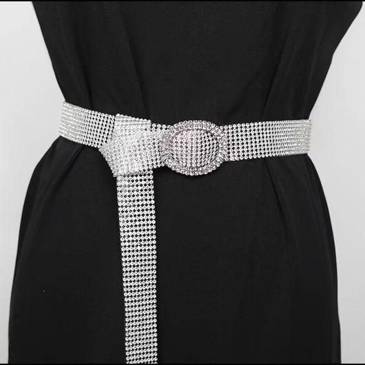 Cinturón de Moda para Mujer con Diamantes y Strass Brillante - Image 3