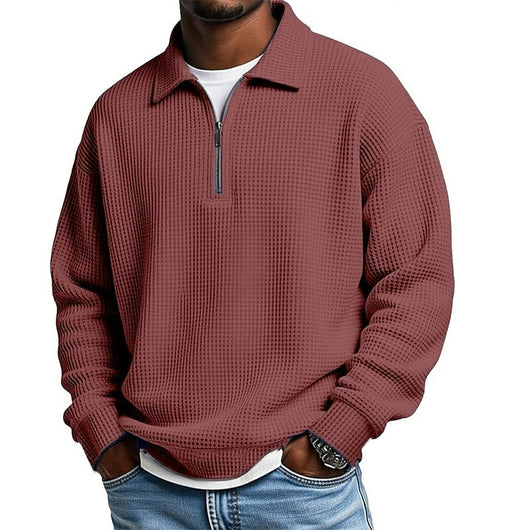 Polo Manga Corta con Cuello y Cierre de Medio Zip - Image 19