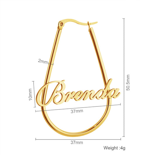 Aretes de Acero Inoxidable con Personalidad DIY - Joyería de Temperamento Moderno - Image 2