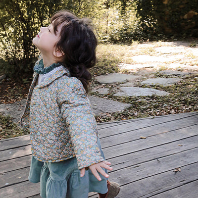 Abrigo Acolchado Floral para Niña - Diseño Dulce y Cálido - Image 12