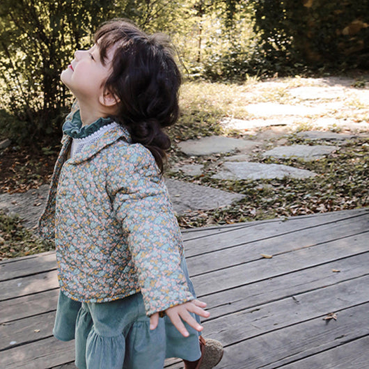 Abrigo Acolchado Floral para Niña - Diseño Dulce y Cálido - Image 12