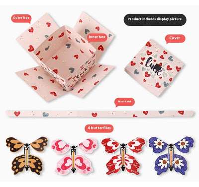 Caja Sorpresa con Mariposas Voladoras - Regalo Creativo para Cumpleaños y Celebraciones - Image 10