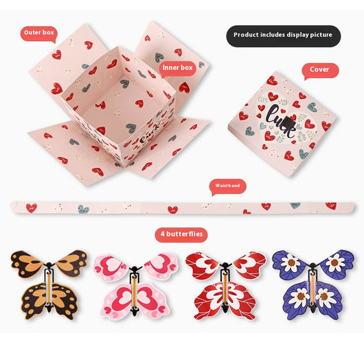 Caja Sorpresa con Mariposas Voladoras - Regalo Creativo para Cumpleaños y Celebraciones - Image 10