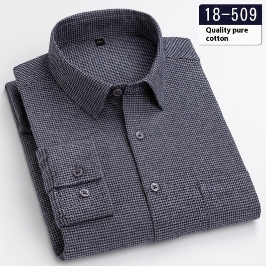 Camisa Ejecutiva Manga Larga Color Sólido con Bolsillo - Image 9