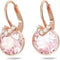 8MM Bella Crystal Earrings Rosado Crystal Earrings