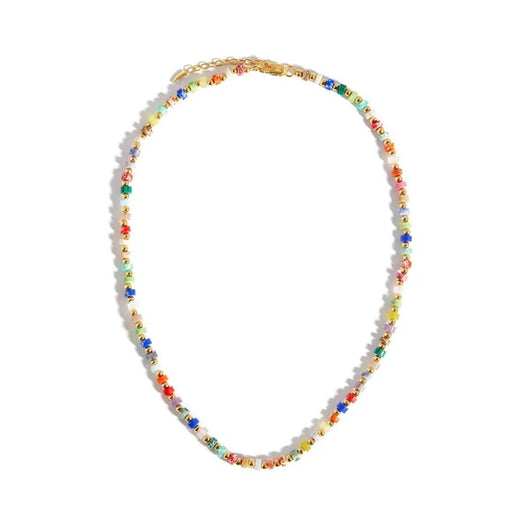 Collar de Turquesa Shoushan con Gemas Multicolores Europeas y Americanas - Image 9
