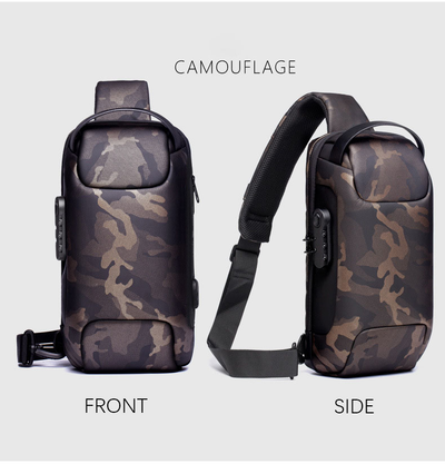 Mochila Crossbody Impermeable Antirrobo para Hombre - Bolsa de Viaje Oxford Multifunción - Image 28