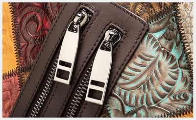 Mochila de Cuero Étnica para Mujer - Estilo Bohemio - Image 10