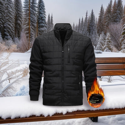 Chaqueta Casual de Cuadros para Hombre - Manga Larga Versátil