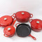 Conjunto de Cinco Peças Vermelho