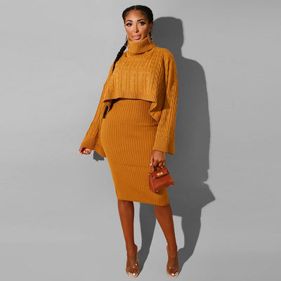 Conjunto Vestido Dos Piezas con Cuello Alto - Image 13