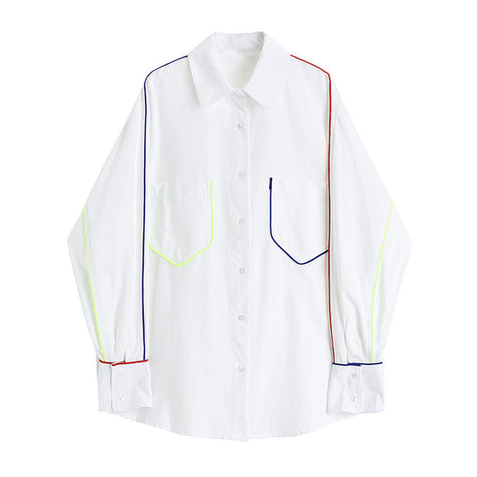 Blusa Rayada Mujer Diseño Fashion Viento Oeste Colores Combinados