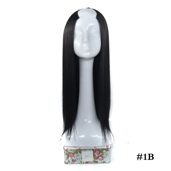 Extensión de Cabello Liso en U - Media Peluca Postiza