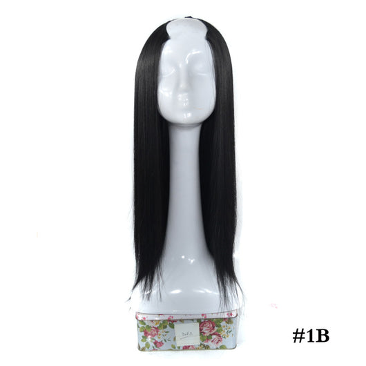 Extensión de Cabello Liso en U - Media Peluca Postiza