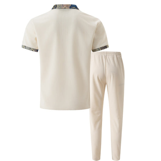 Traje Corto Ejecutivo con Solapa Texturizada y Detalles en Contraste - Image 21