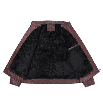Chaqueta de Cuero PU para Hombre - Primavera y Otoño - Image 14