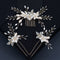 Peine de Novia con Flores y Cristales Brillantes - Accesorio Artesanal para el Cabello