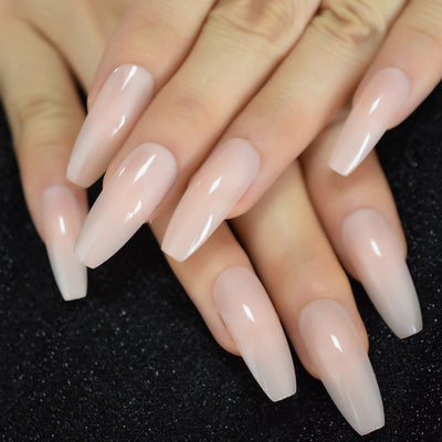 Uñas Postizas Extra Largas Tono Natural - Image 11