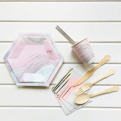 Platos de Papel Desechables para Postres - Colores Vibrantes - Image 13