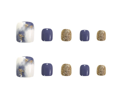 Manicura Floral con Detalles en Oro Laminado - Image 7