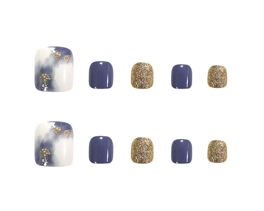 Manicura Floral con Detalles en Oro Laminado - Image 7