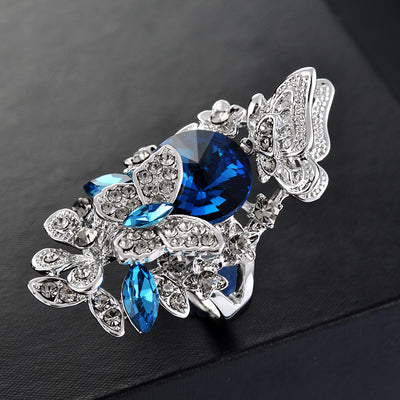 Anillo de Cristal Mariposa con Circonita Diamante - Image 13