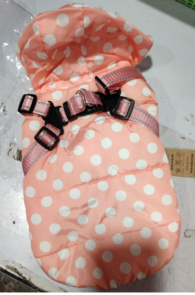 Abrigo Acolchado para Perros con Lunares y Forro de Felpa - Image 7