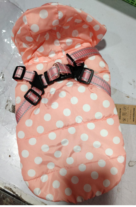 Abrigo Acolchado para Perros con Lunares y Forro de Felpa - Image 7