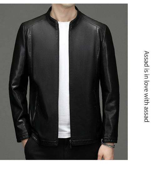 Chaqueta de Cuero Casual Acolchada para Hombre con Forro Polar - Image 25