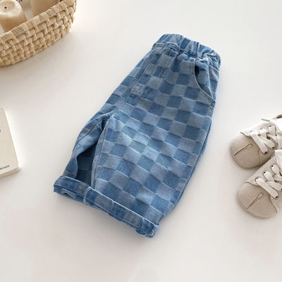 Pantalones Casuales a Cuadros para Niños - Estilo Versátil - Image 24
