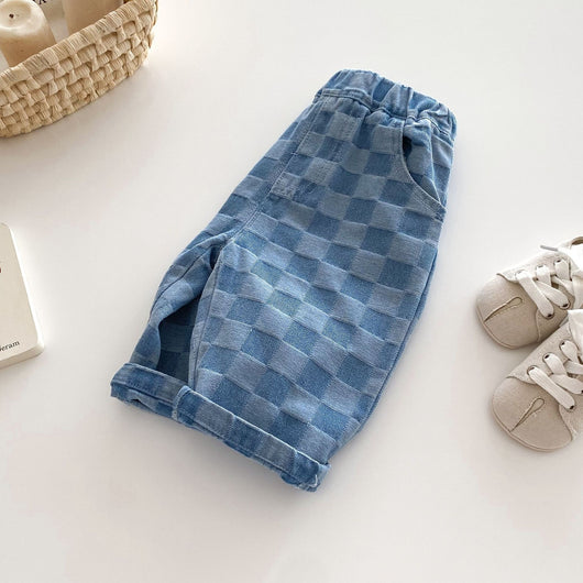 Pantalones Casuales a Cuadros para Niños - Estilo Versátil - Image 24