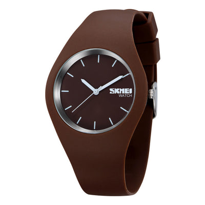 Reloj de Pareja Resistente al Agua en Colores Jelly Translúcidos