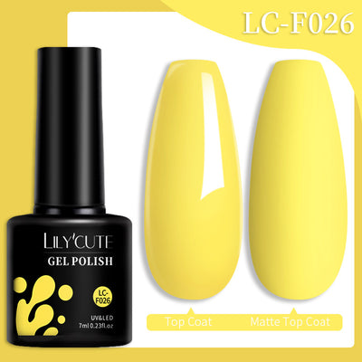 Set de Pegamento para Uñas con Brillo de Color Sólido - Image 61