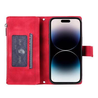 Funda Cartera Teléfono Cuero Grabado - Organizador de Tarjetas con Cierre - Image 23