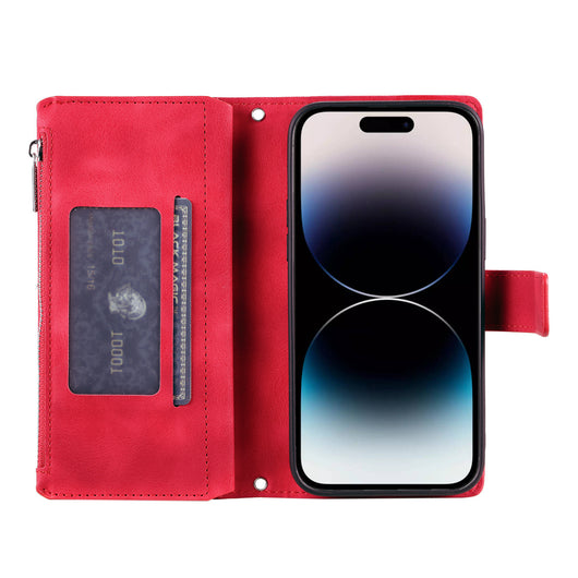 Funda Cartera Teléfono Cuero Grabado - Organizador de Tarjetas con Cierre - Image 23